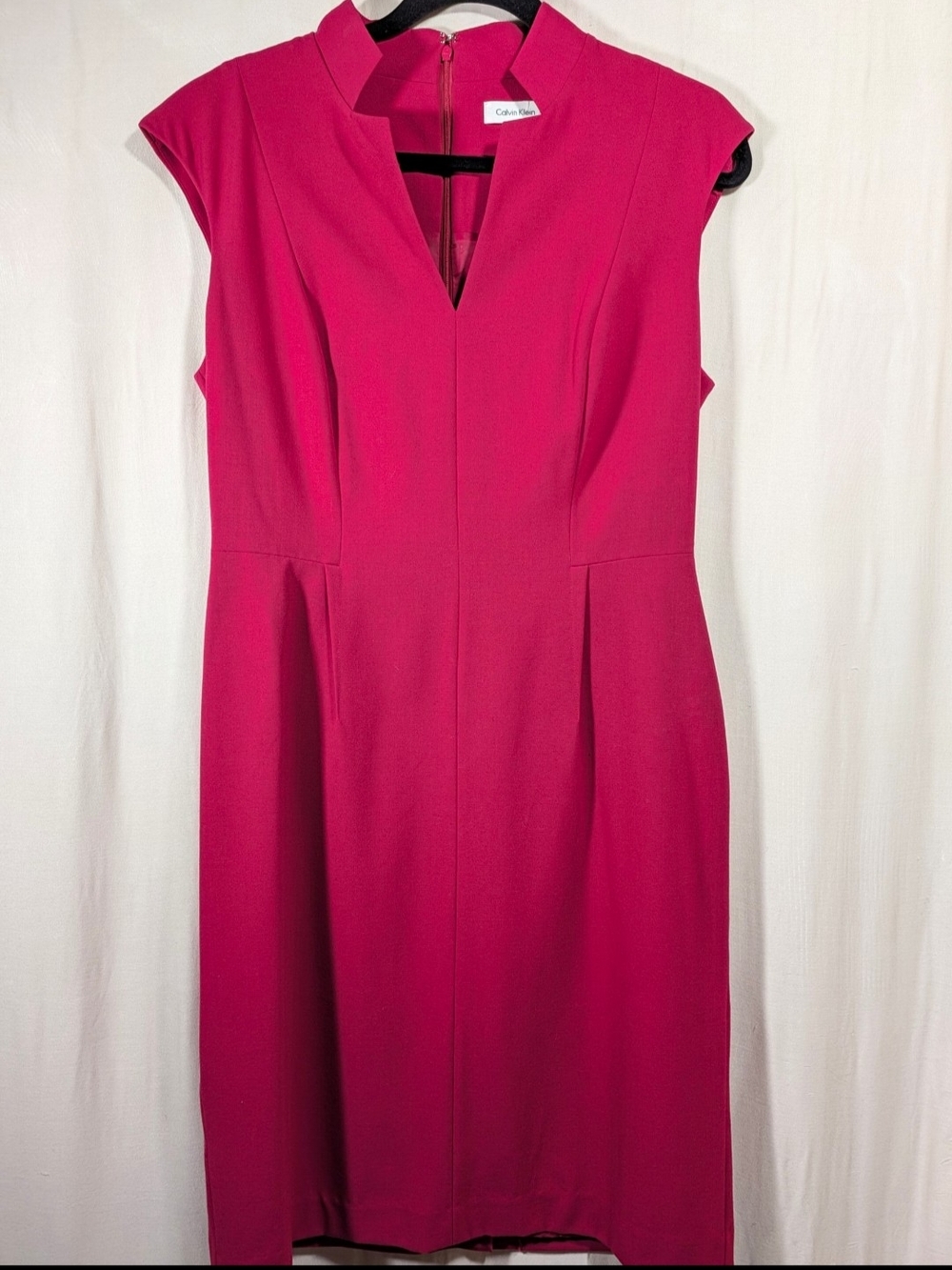 Calvin Klein Pink Sleeveless Sheath Dress
